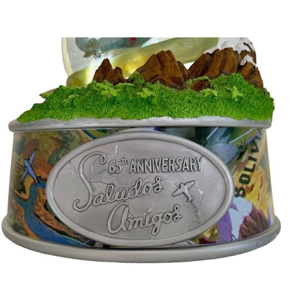 VERY RARE Disney 65th Anniversary Pedro Saludos Amigos Musical Snow Globe - Picture 3 of 9